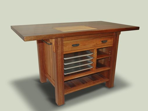 Custom Made Mahogany Kitchen Island