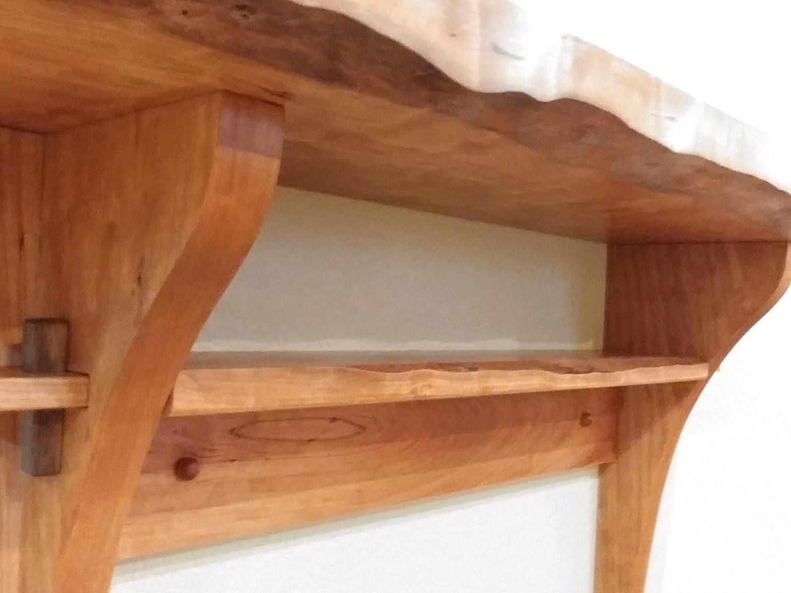 Hand Crafted Short Wall Mounted Hall Table by J.F. WOODCRAFT