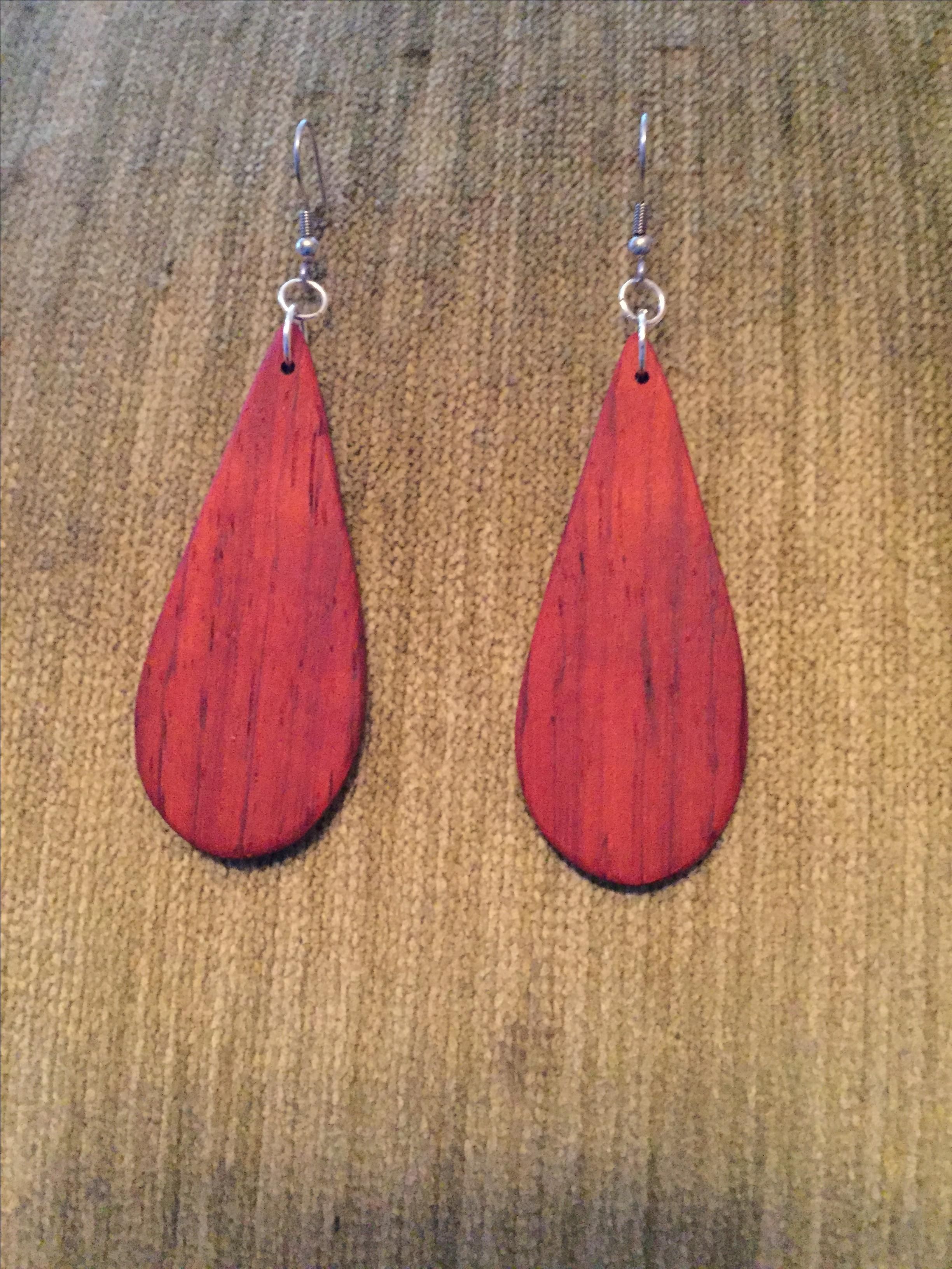 Buy Hand Crafted Custom Wood Earrings!, made to order from Cooper