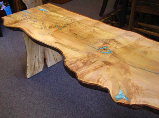 Custom Made Just Right Live-Edge Maple Coffee Table