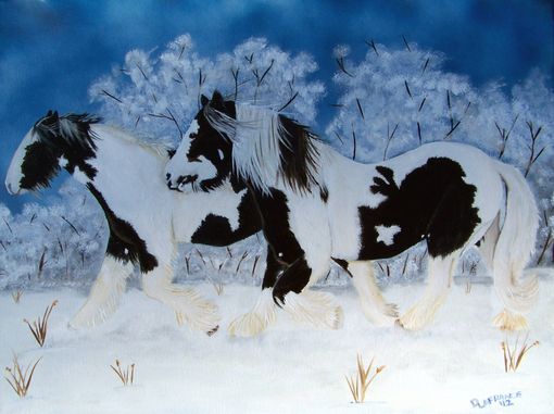 Custom Made Horses Painted In Oils On Canvas,  Wood,  Or Fabric