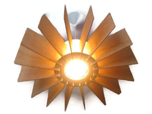 Custom Made Pendant Lamp Made Of 3mm Bent Plywood