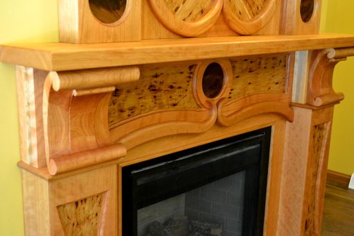 Custom Made Art Nouveau Fireplace Surround