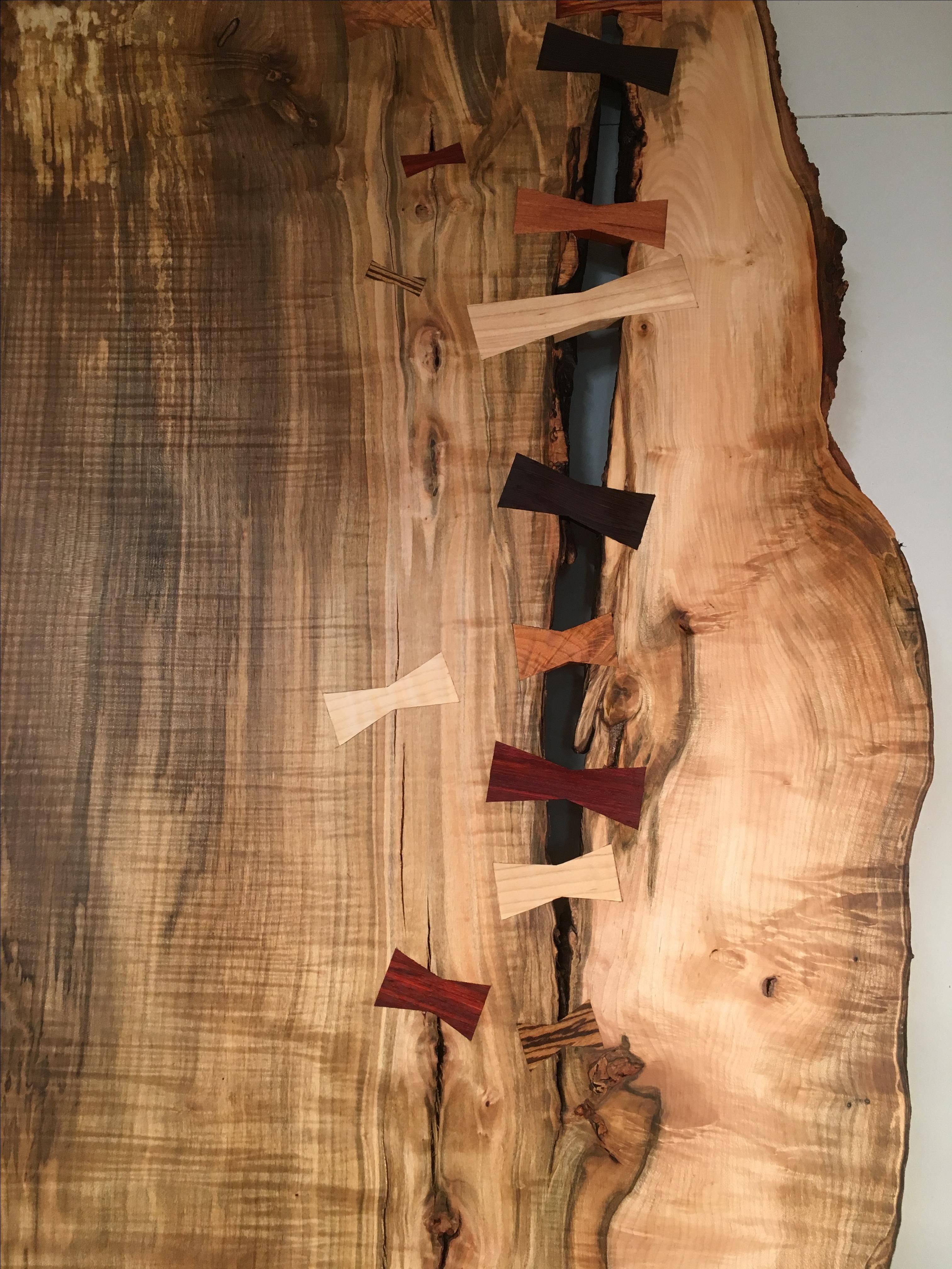Custom Made Live Edge Slab Table by Bear Mountain Woodworking, Inc