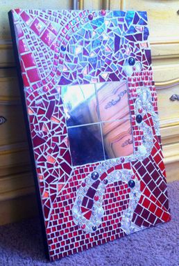 Custom Made Red Mosaic Mirror