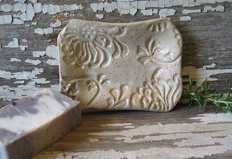 Hand Crafted Pottery Soap Dish Handmade Soap Dish Various Patterns