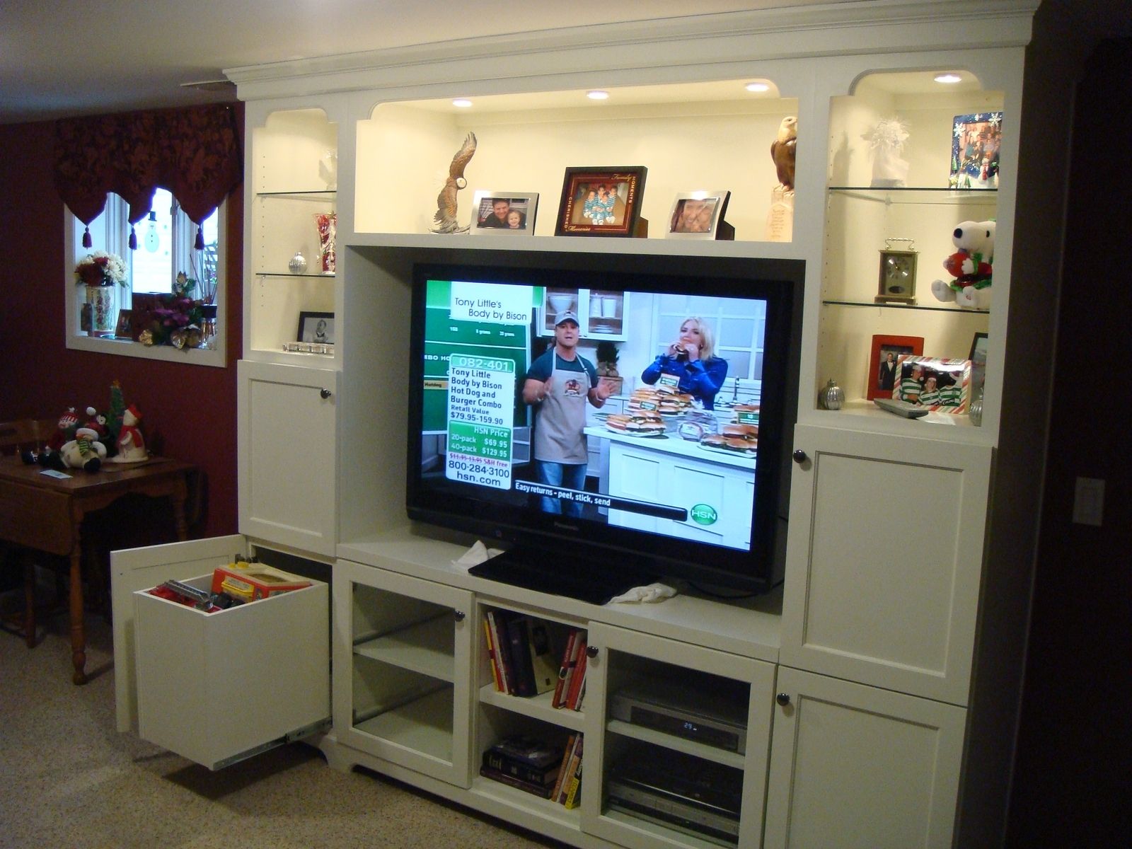 Custom Made Entertainment Center by Jack Built Construction Corp