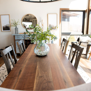 Rustic Dining Tables Custommade Com, How Long Should A Dining Room Table Be To Seat 120