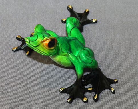 Custom Made Gorgeous Bronze Frog Figurine Statue Sculpture Limited Edition Signed Numbered