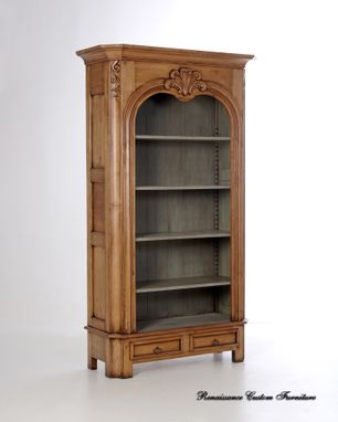 Custom Made #1015 Hand Carved Open Armoire