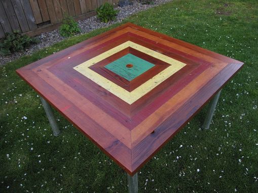 Custom Made Square Ringed Patio Table