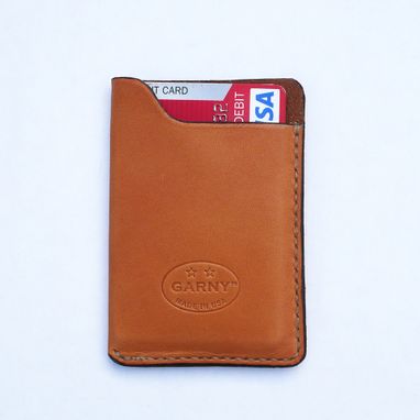 Custom Made Garny - №10 Leather Card Case From Whiskey Color Leather