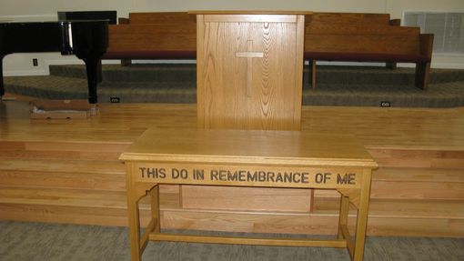 Handmade A Church Communion Table And Pulpit by Tom's  