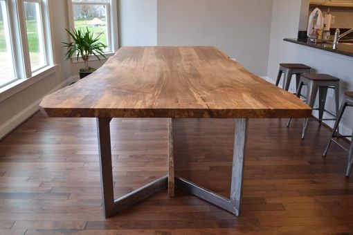 Custom Made Live Edge Maple Dining Table