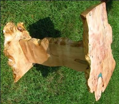 Custom Made Twisted Burl Maple End Table