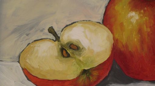 Custom Made Red Apples Original Oil Painting