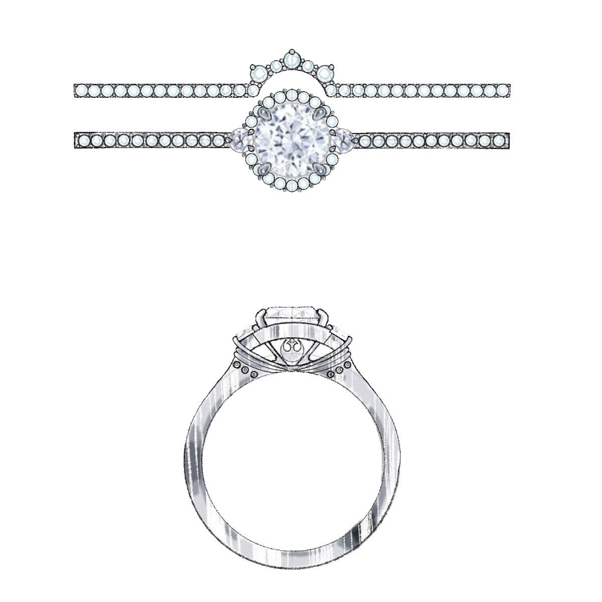 Star Wars inspired engagement ring designs | CustomMade.com