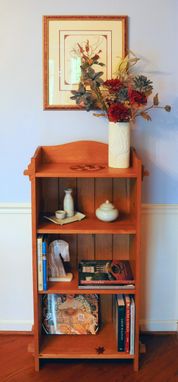 Custom Made Falling Leaves Arts And Crafts Bookcase