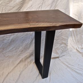 Custom Made Live Edge Black Walnut Waterfall Table by KC ...