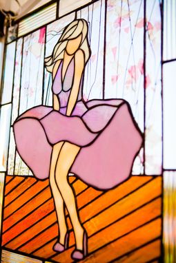 Custom Made Marilyn Stained Glass Art