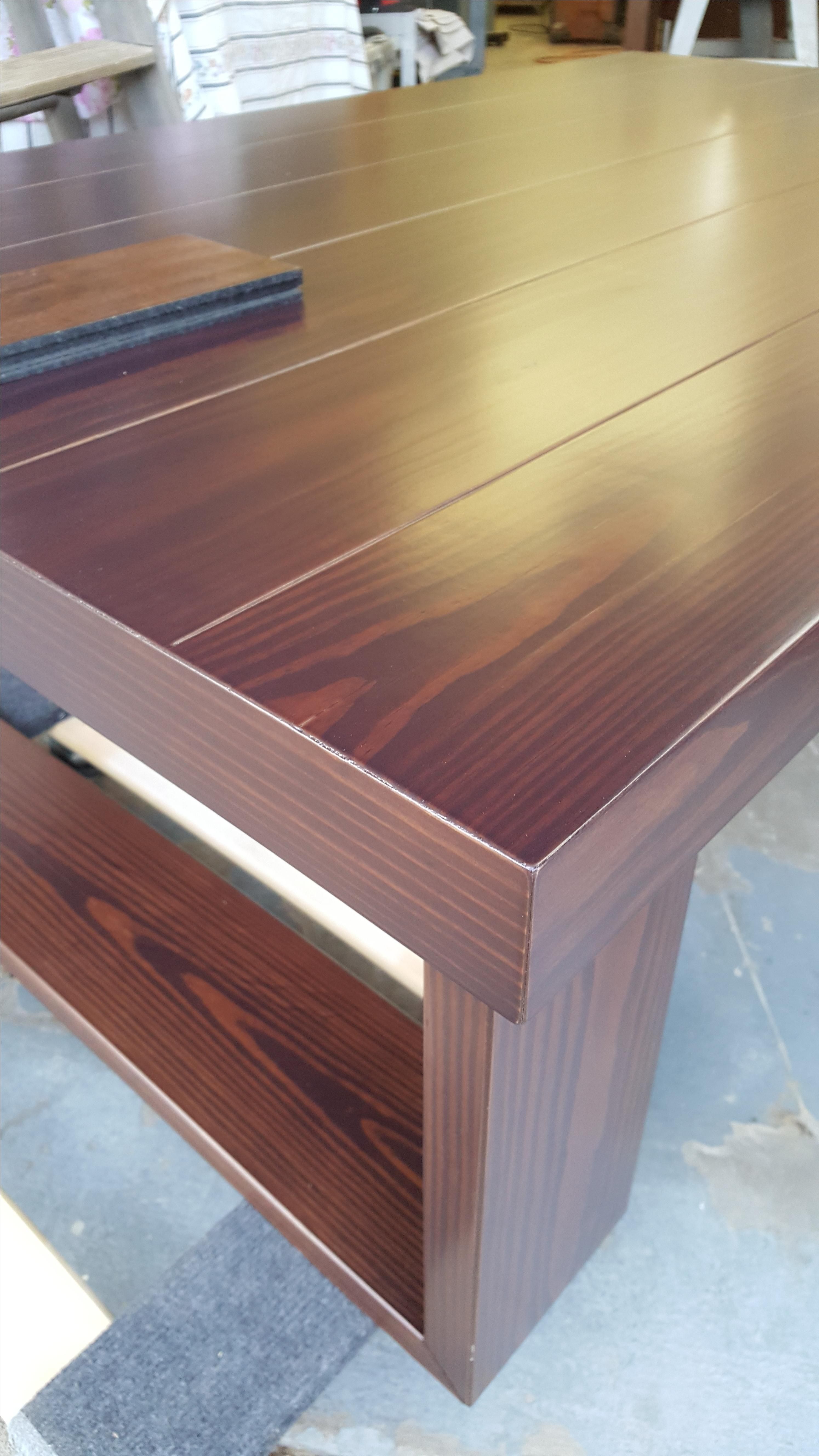 Buy Hand Made American Walnut Stain Coffee Table, made to order from