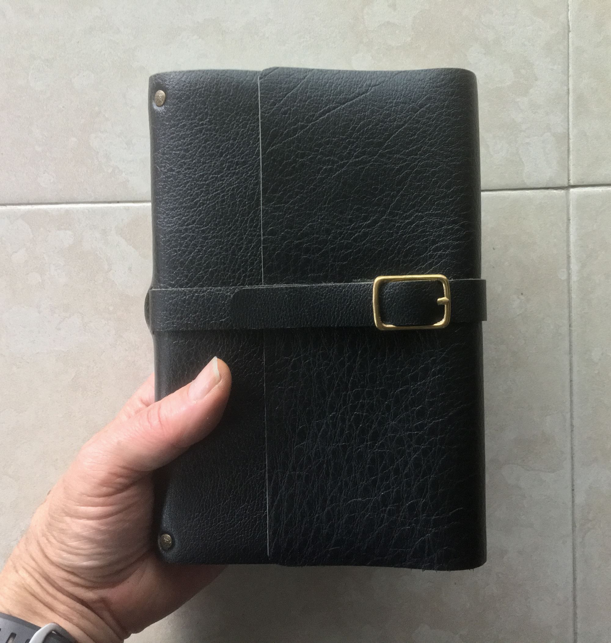 Buy Hand Crafted A Simple Sturdy Leather Journal, Or Diary With