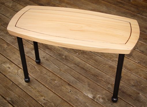 Custom Made White Oak Slab End Table