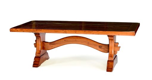 Custom Made Dining Table Trestle Base By Robert Seliger