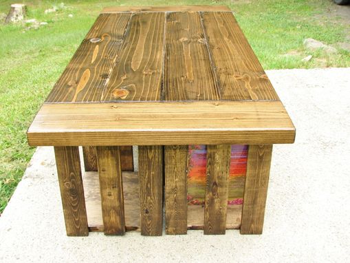 Custom Made Reclaimed Wood Farmhouse Style Coffee Table