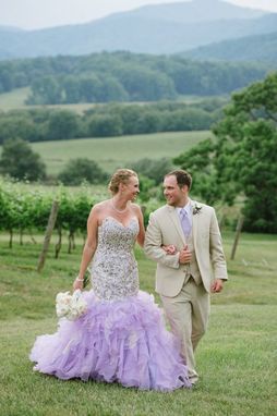 Custom Made Lavender Lilac Wedding Dress