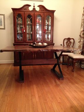 Custom Made Live Edge Dining Room Table