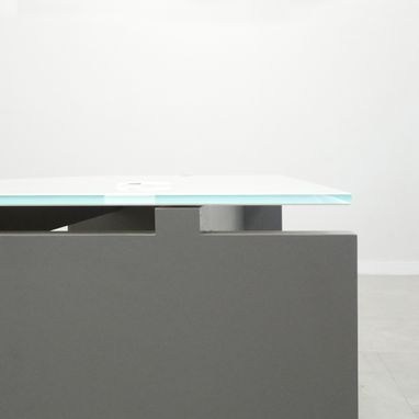 Custom Made Denver L Shape Desk With Glass Top - Customize Desks