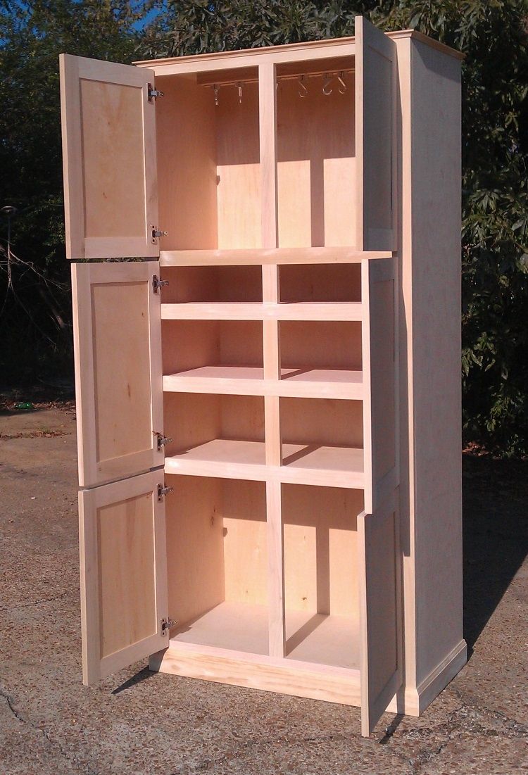 Custom Made Freestanding Pantry Cabinet by Ambassador Woodcrafts | CustomMade.com