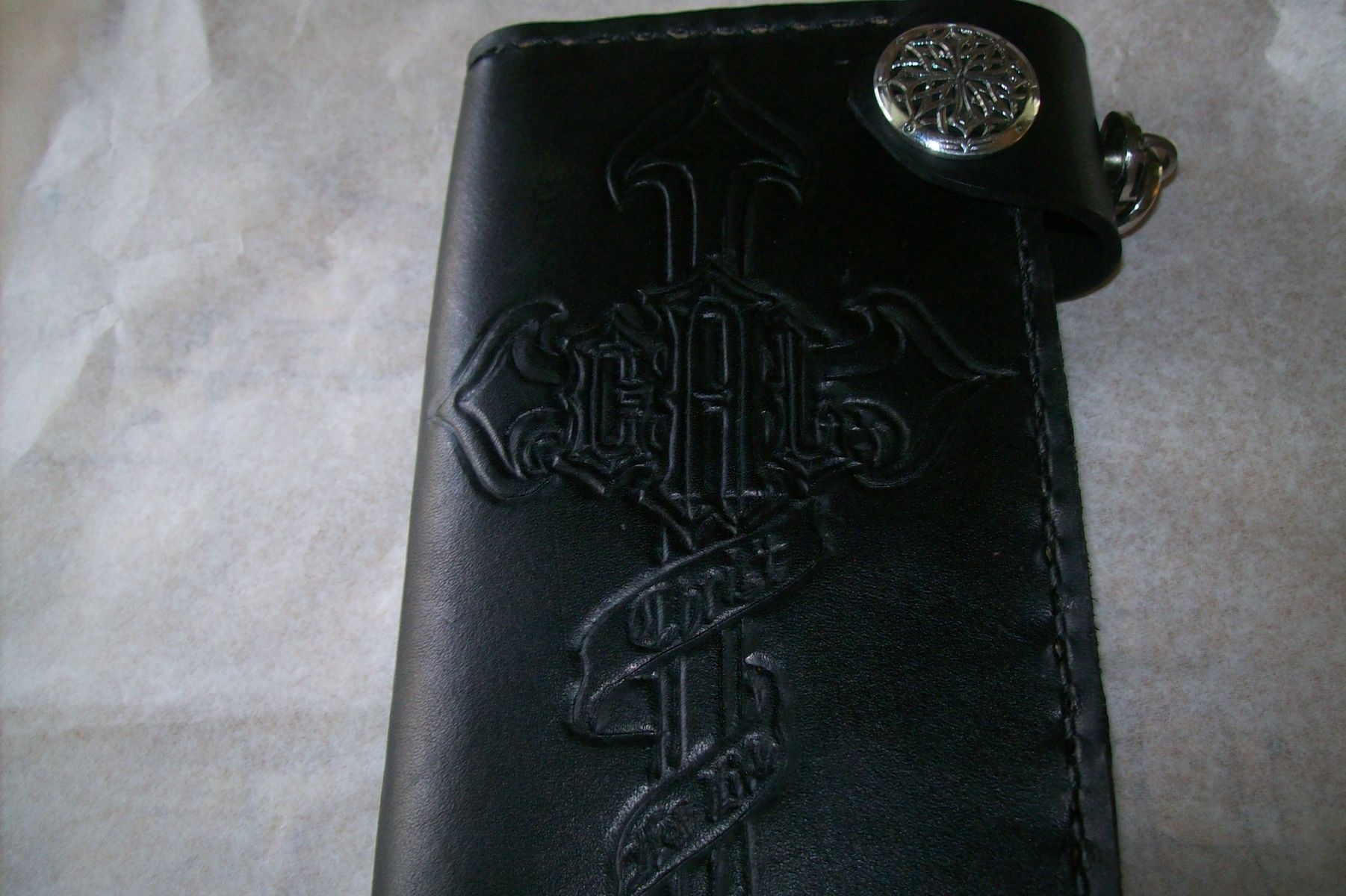 Buy a Handmade Leather Biker Wallet, made to order from Kerry&#39;s Custom Leather | 0