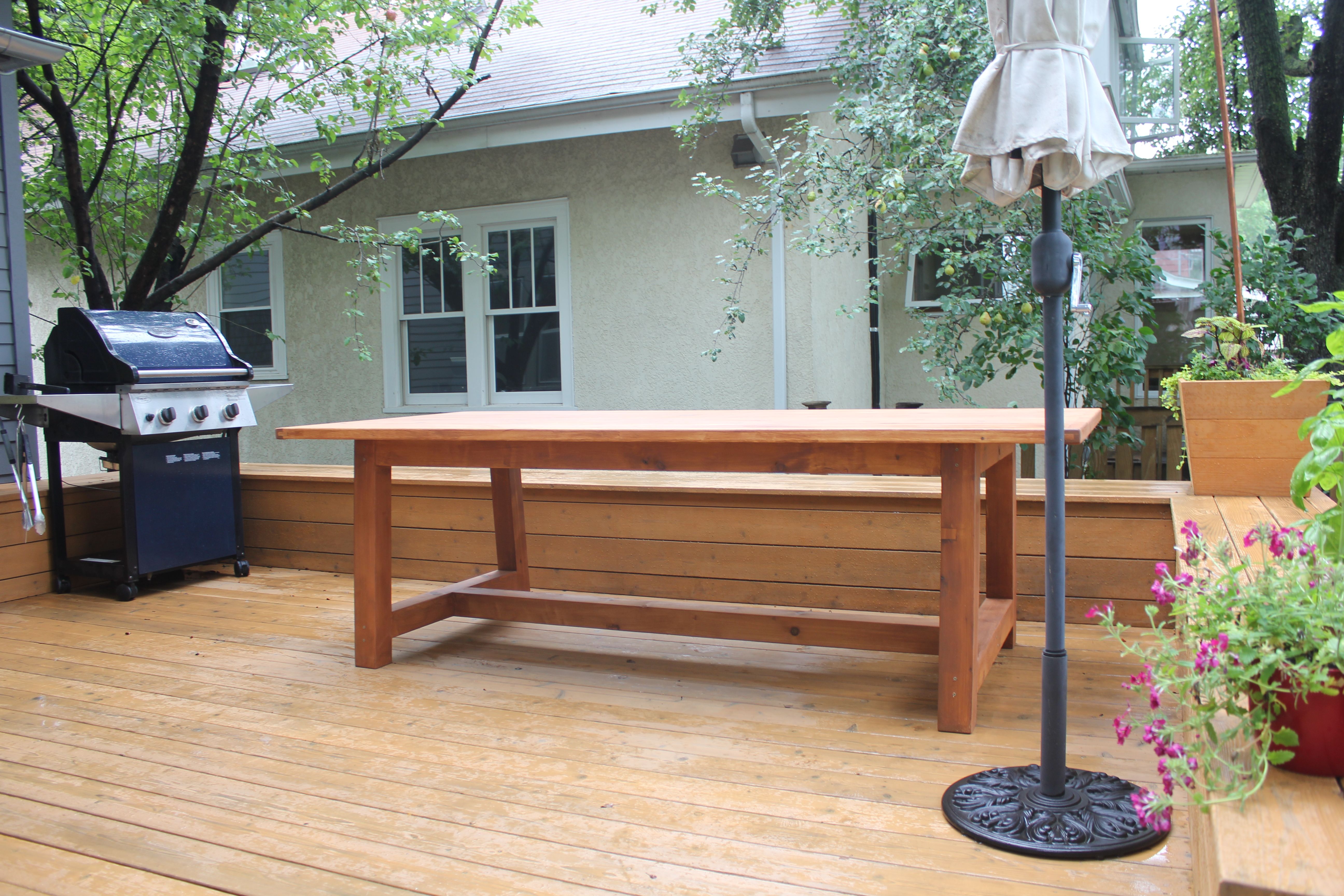 Buy Custom Made Outdoor Dining Table, made to order from Gary Moore Furniture