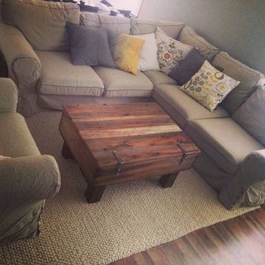 Custom Made Reclaimed Fruit Crate Coffee Table