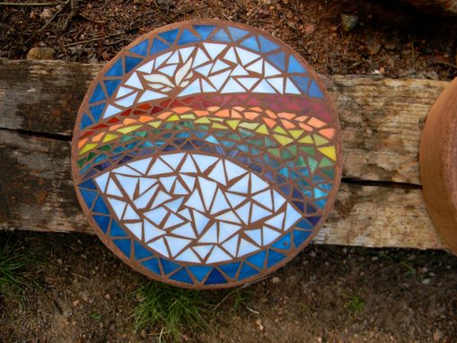 Custom Made Rainbow Memorial Stepping Stone