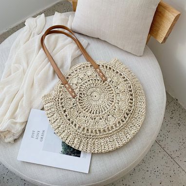 Custom Made Cotton Net String Shoulder Bag Macrame Net Bags For Women Summer Handbag
