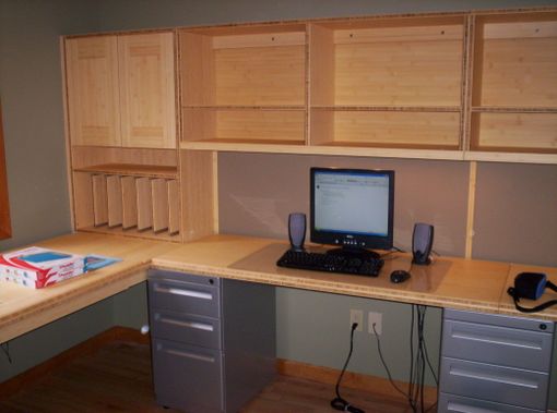 Custom Made Custom Bamboo Home-Office Cabinetry