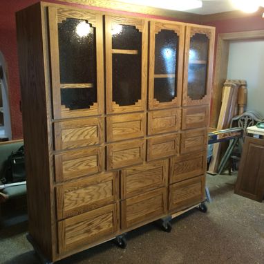 Custom Made Custom Oak Cabinet