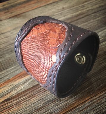 Custom Made Custom Leather Cuff Bracelet