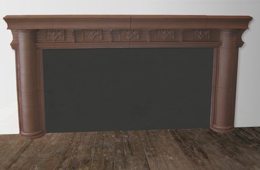 Custom Made Terra Cotta Extra Wide Mantel