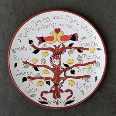 Custom Made Customized  Family Tree Plate