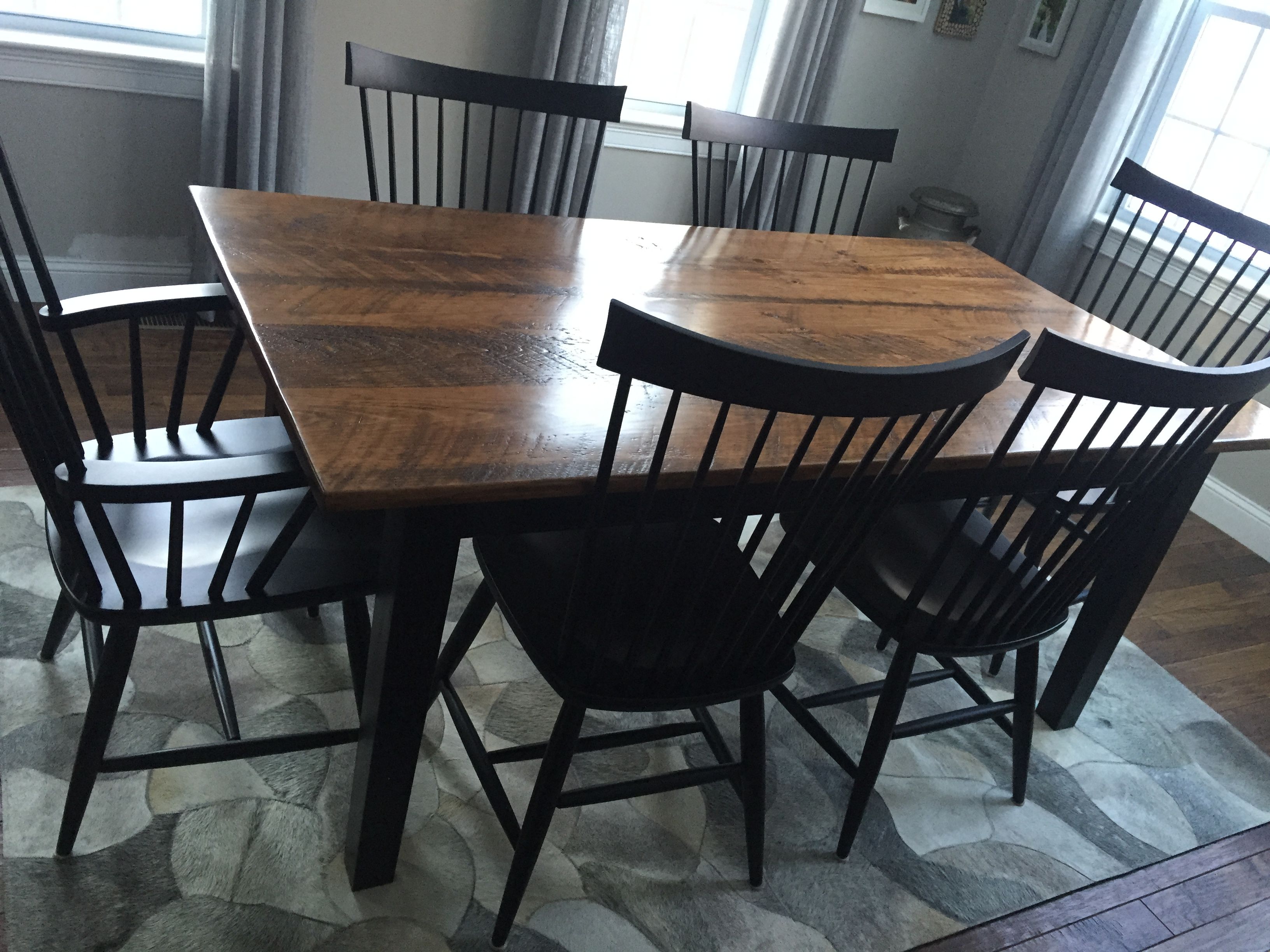 Custom Made Shaker Farm Table 72 by David S Edgerly Customer Furniture