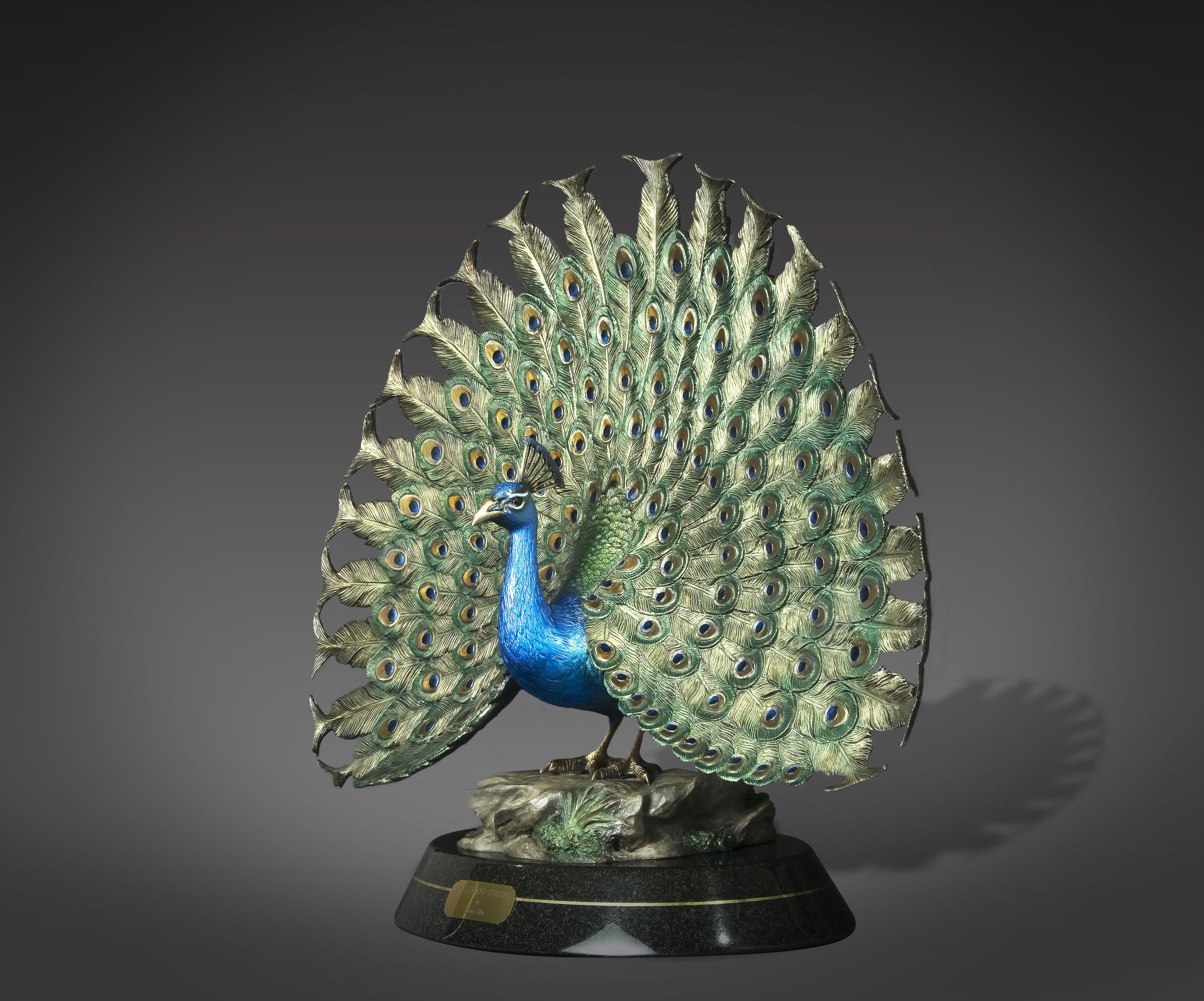 Buy Custom Made Peacock Bronze Sculpture Peafowl Statue