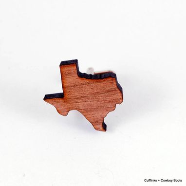 Custom Made Cufflinks: Walnut Texas