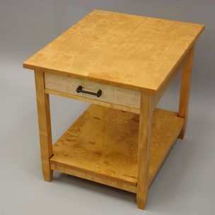 Steve Palmer: Sugarcreek Woodworks & Design | Kirkwood, MO  End Table With Shelf And Drawer by