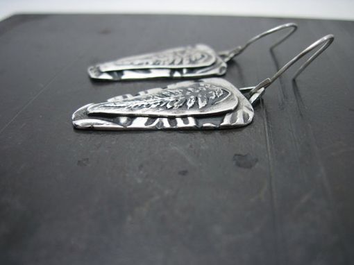 Custom Made Fine Silver Fern Earrings