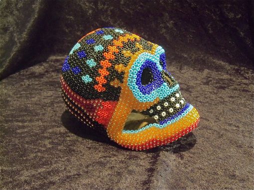 Custom Made Beaded Skull - Diamond Head
