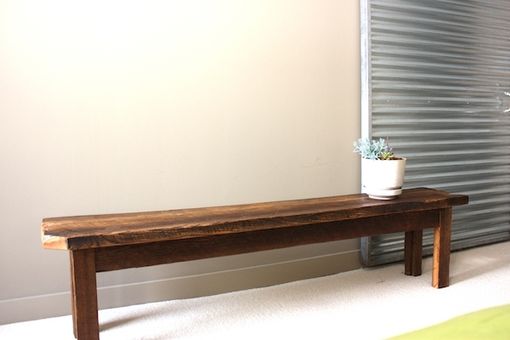 Custom Made Reclaimed Wood Bench